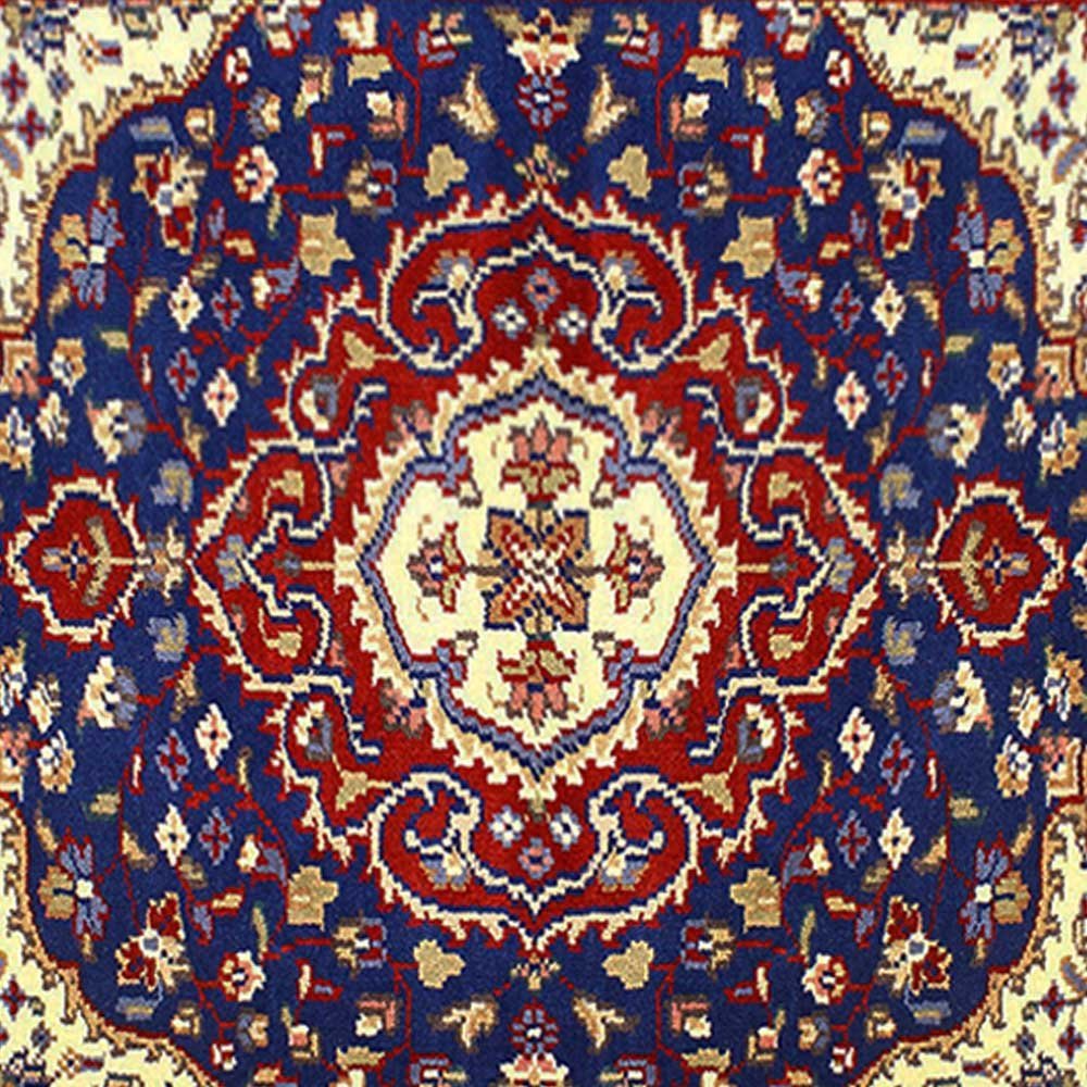 Red Hand Knotted Wool Rug 4x6 Area Carpet - Image 6