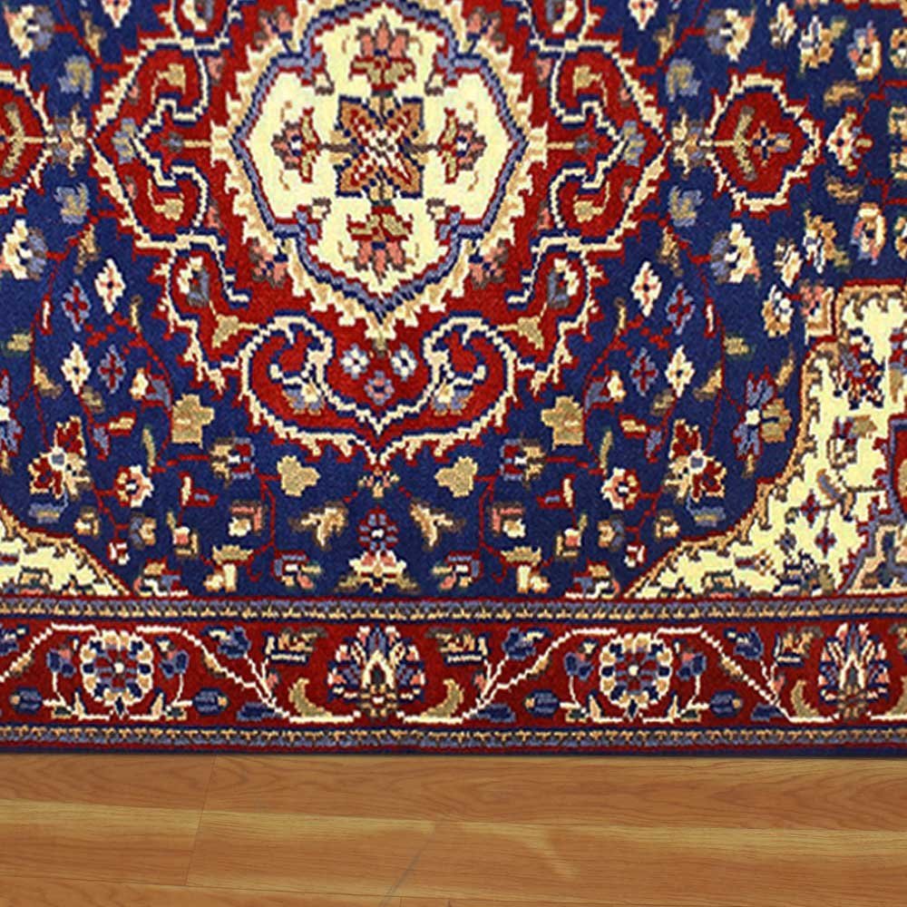 Red Hand Knotted Wool Rug 4x6 Area Carpet - Image 7