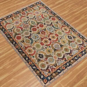 Hand Tufted Multicolor Wool Rug Living Area Carpet