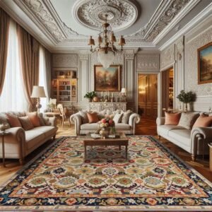 Hand Tufted Multicolor Wool Rug Living Area Carpet