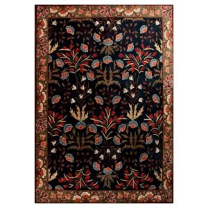 Hand Tufted Floral Living Area Wool Rug