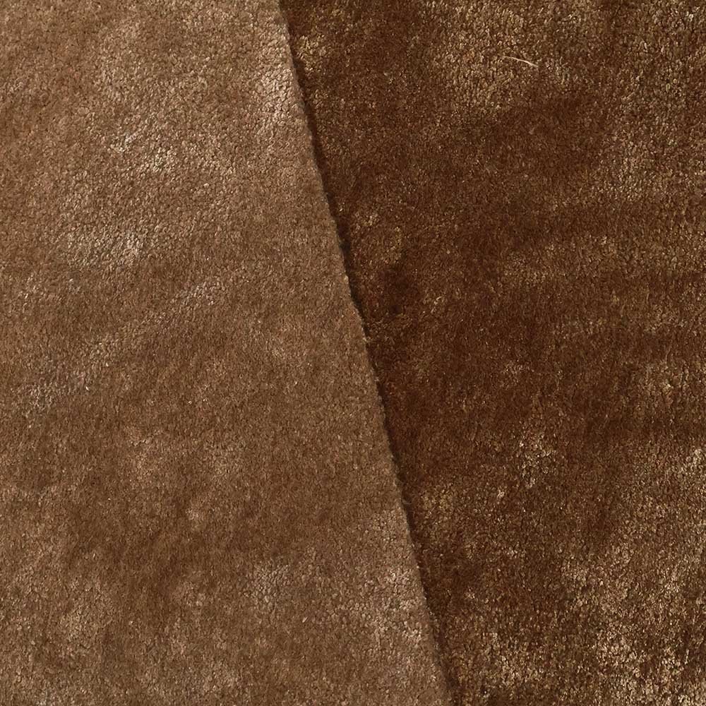 Soulful Hand Tufted Brown Viscose Rug - Image 8
