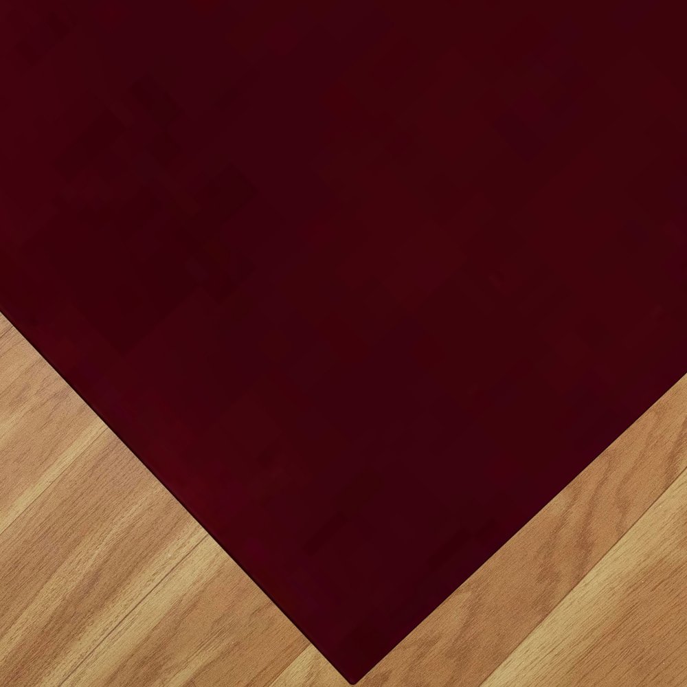 Artisanal Hand Tufted Maroon Wool Rug - Image 5