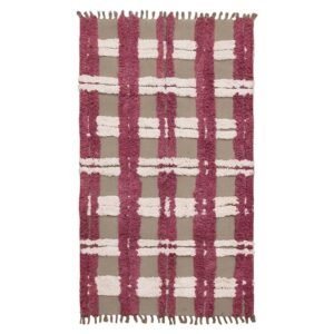 Hand Tufted Stunning Red Cotton Rug