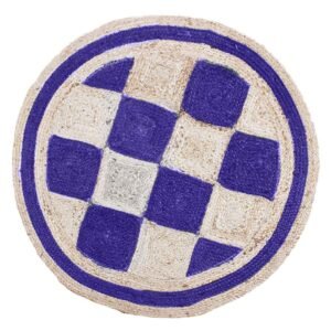 Hand Braided Stunning Blue Jute Rug