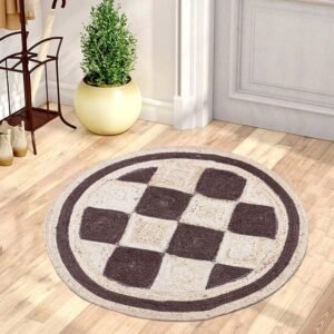 Hand Braided Stunning Brown Jute Rug