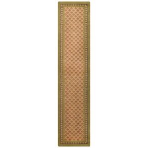 Stunning Hand Block Printd Green Cotton Rug