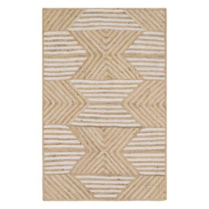 Refined Beige Hand Braided Jute Rug