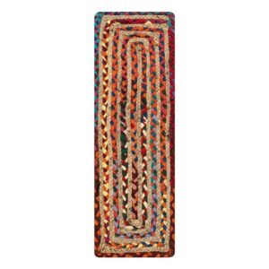 Grounded Multicolor Hand Braided Jute Rug