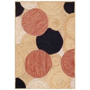 Premium Hand Braided Beige Jute Rug